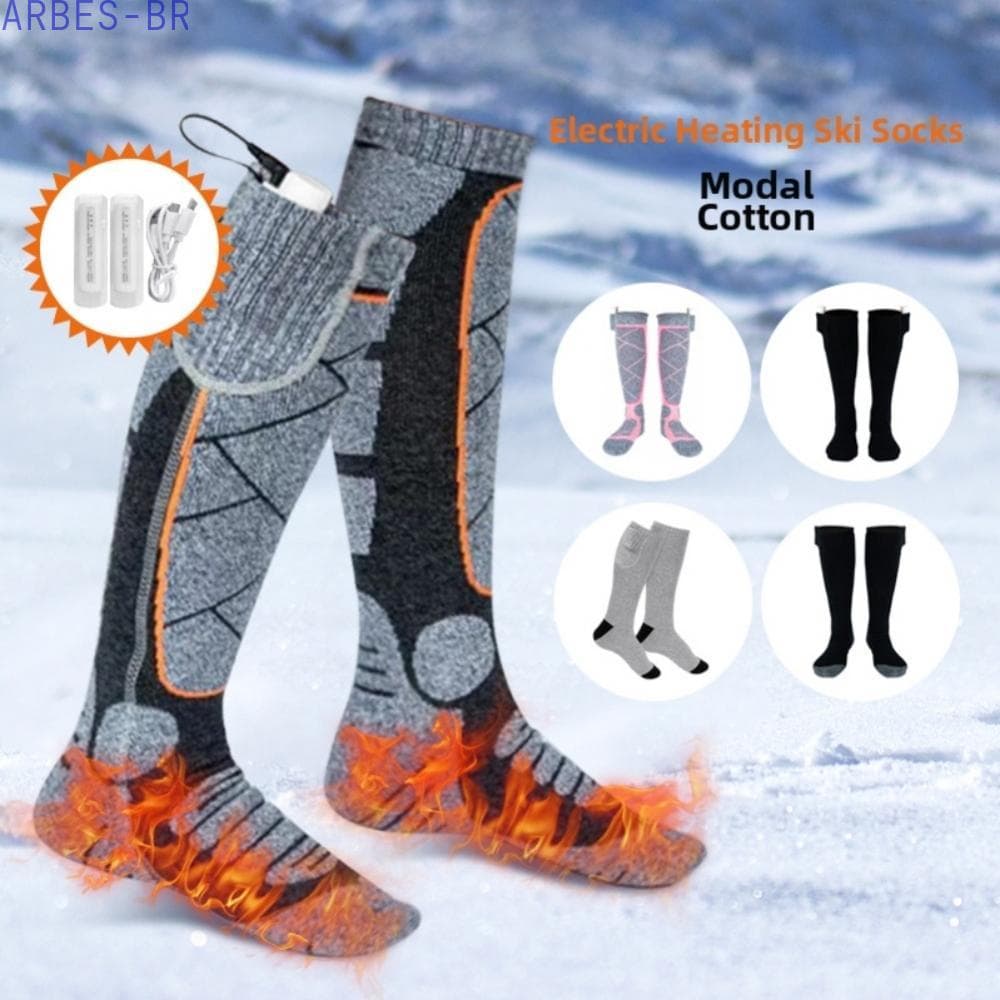 [Clearance]USB Rechargeable Heated Socks with 3 Modes - Perfect for Winter Skiing[ARBES]