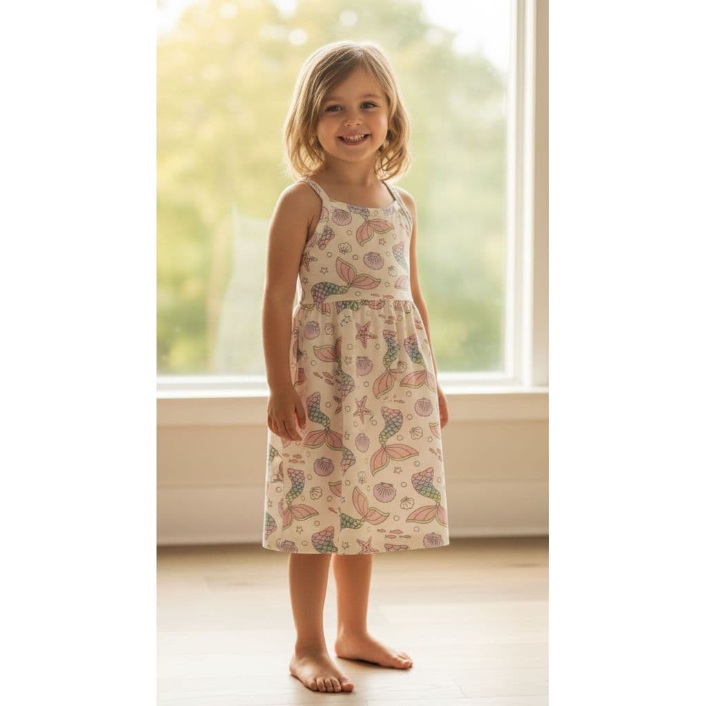 Vestido Meninas Regata Verão Leve Fresquinho Confortável