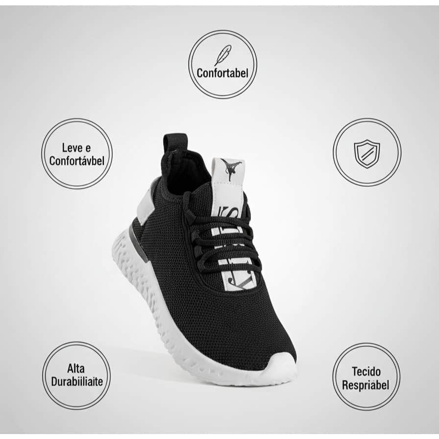 Tenis Masculino Femino Puser Flex Academia Corrida Caminhada