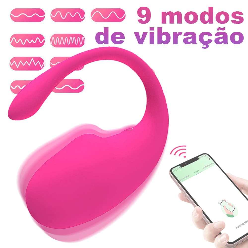 Vibrador Bluetooth Inteligente-Controle De APP , Operação Remota , Recarregável Por USB