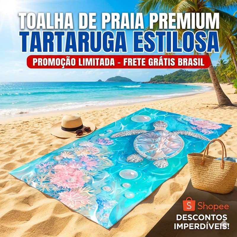 Toalha de Praia Tropical–Secagem Rápida, Macia, Várias modelos Perfeita para Férias na Praia