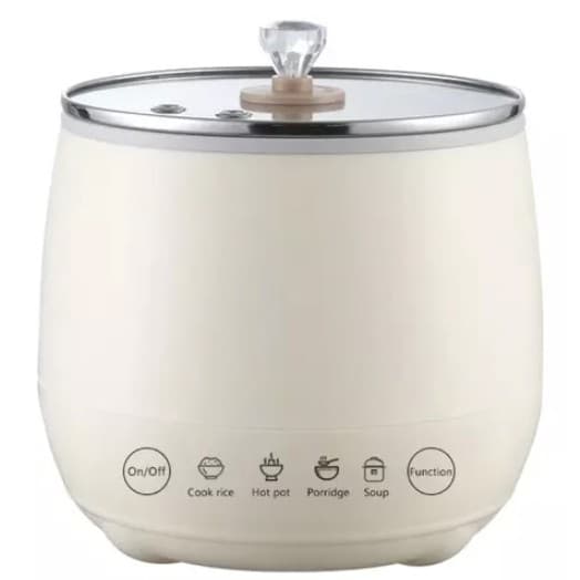 Mini Panela De Arroz Elétrica Sopas Caldos Cerâmica 1,8l