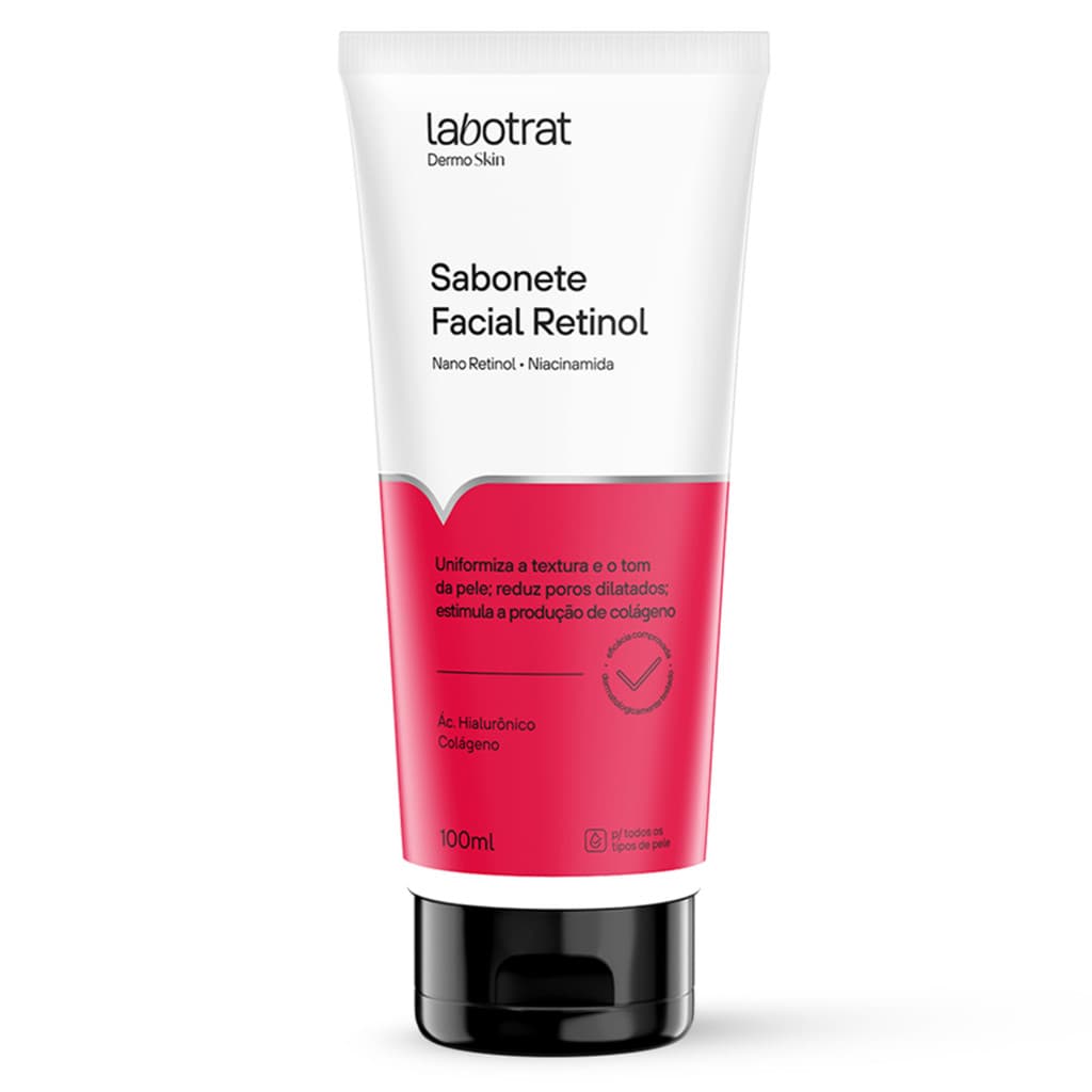 Sabonete Facial Retinol Labotrat Anti-Idade Limpeza Profunda Rejuvenescedor Firmeza 100ml