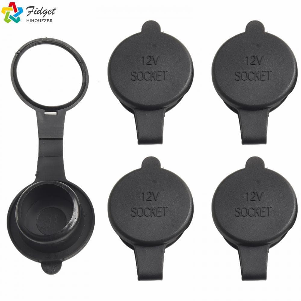 Substituição De Tampa À Prova D'água Para Tomada Universal De Isqueiro De Carro , Pacote De 5