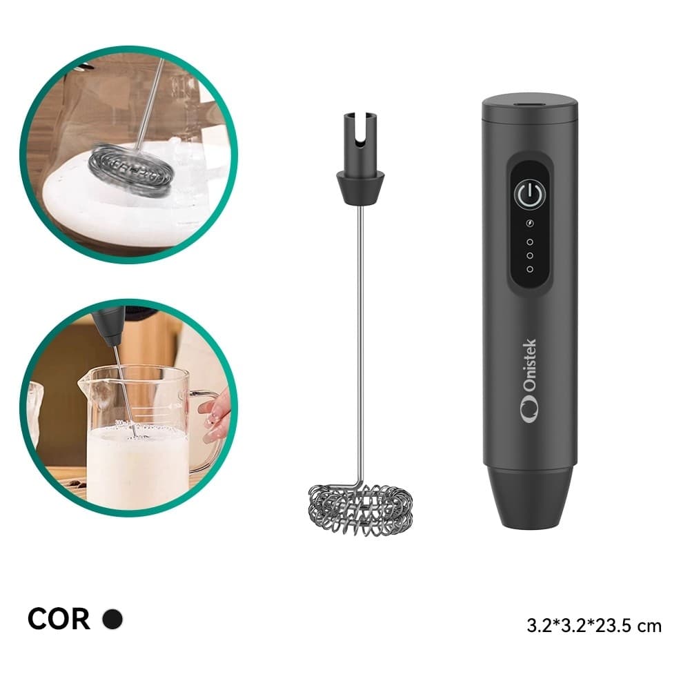 Mini Mixer Portátil Misturador de Bebidas Batedor Espumador Leite USB Recarregável Cozinha Cafe Ovo