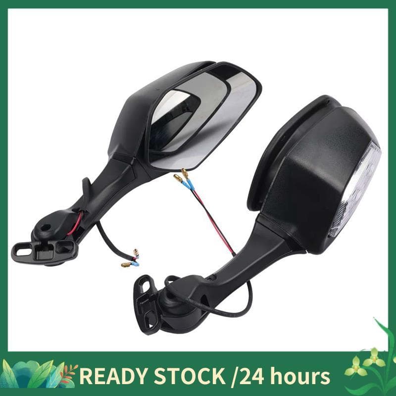 Espelhos Retrovisores Para Motocicleta Com Luzes LED De Sinalização 400 650-10R ZX10R