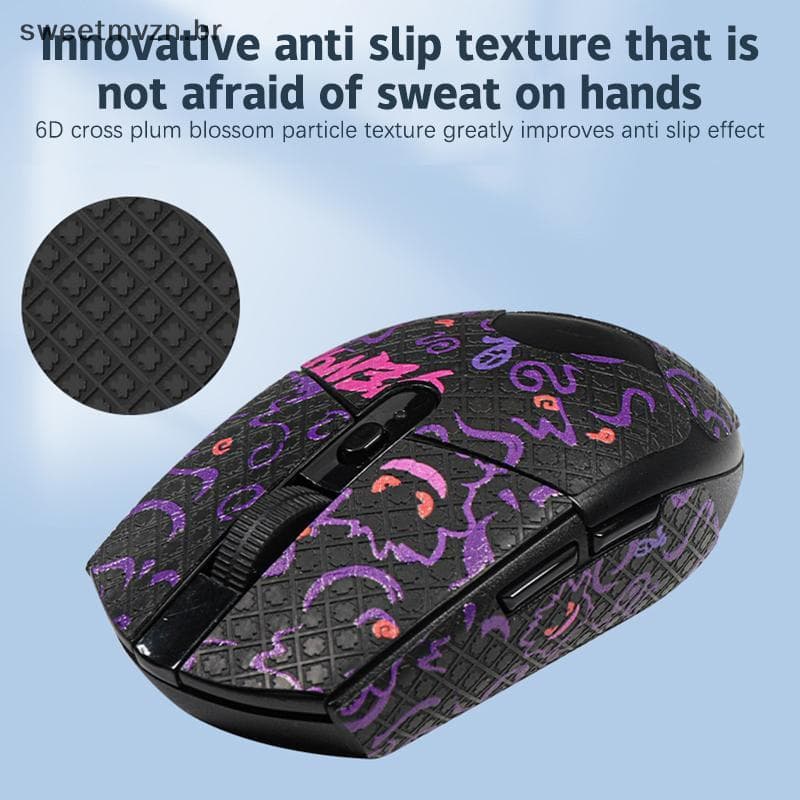 sweetmvzn Mouse Grip Tap Para G304 G502 Stier Antiderrapante Su Suor Animação Dos Desenhos Animados Meninos E Meninas Un