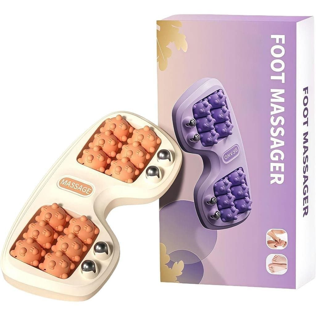 Rolo de Massagem para os Pés, Relajador de Pés com 12 Rolos, Três Técnicas de Massagem para Aliviar a Dor da Fasciíte Pl