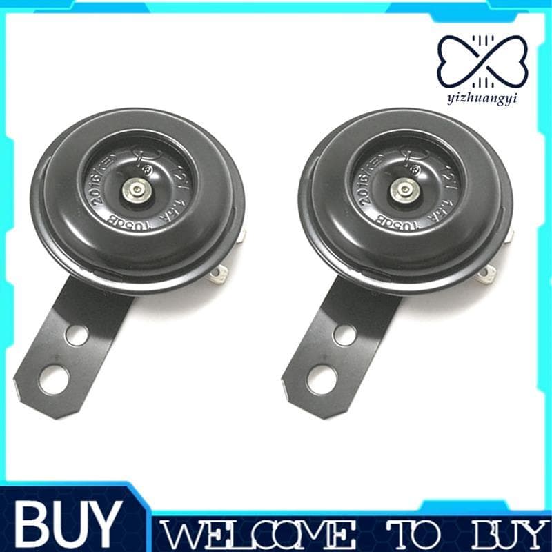 Alto-Falante De Sinal 12V 1.5A 105db Motocicleta Buzina Elétrica Universal À Prova D'água Redondo Falantes De 2 Peças