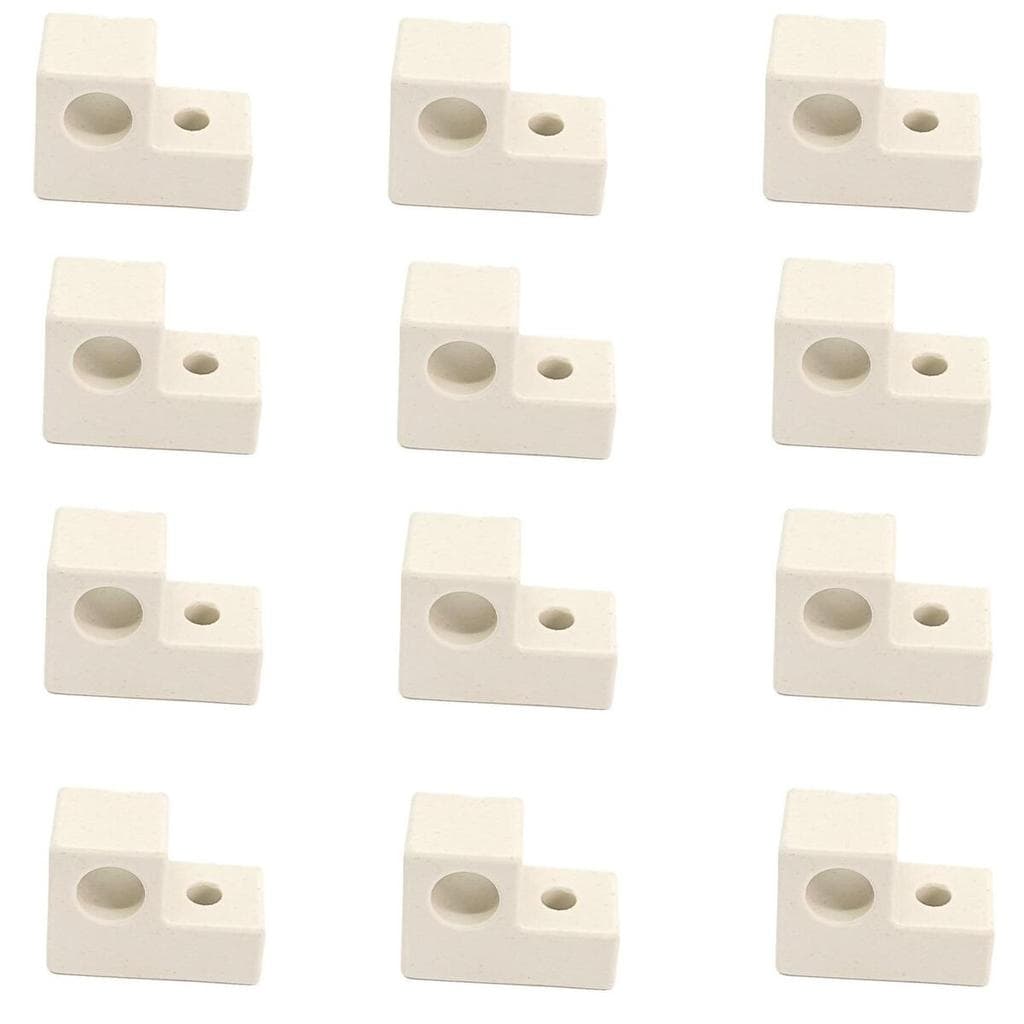 Kit Com 12 Suporte Isolador Louça Resistência Forno Elétrico