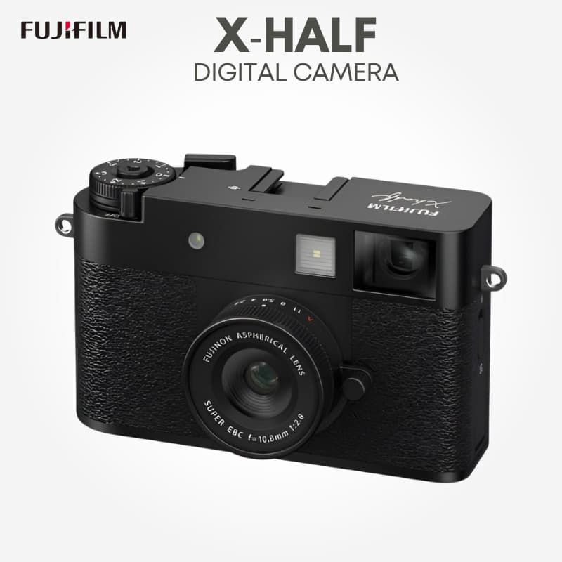 FUJIFILM Compact Digital Camera X-Half Black F X-HF1-B JP Bilingual