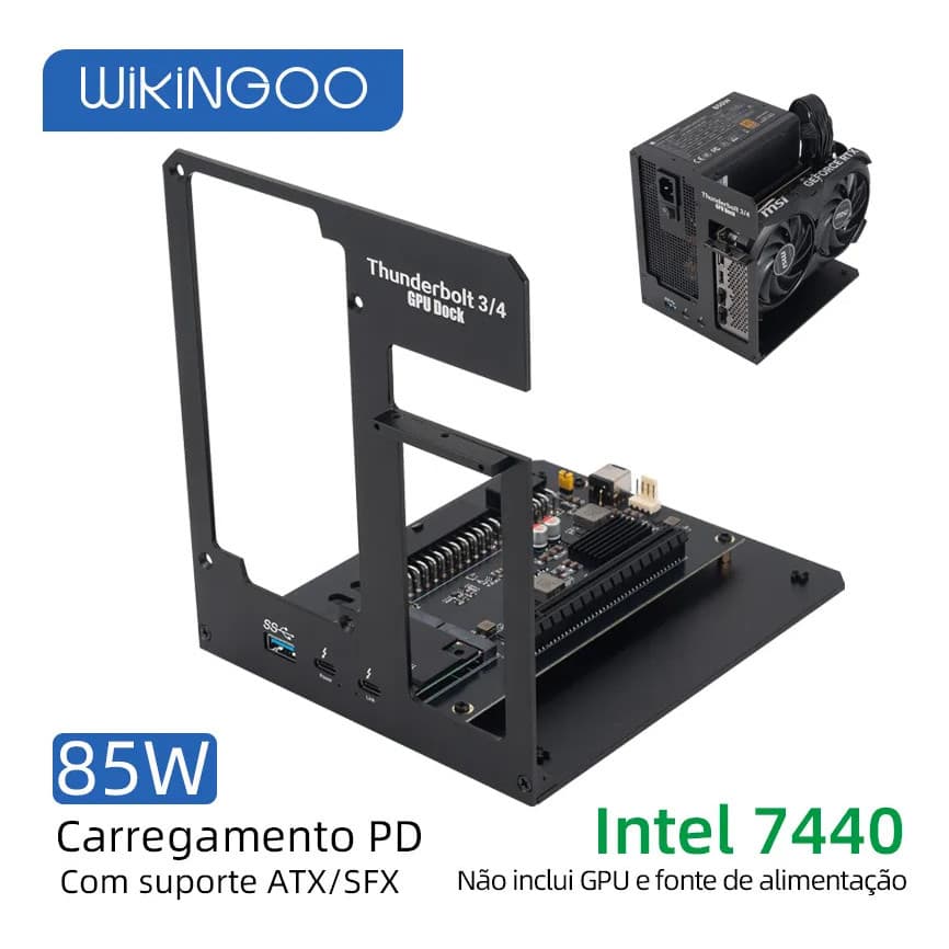 Dock Egpu Para Notebook Gpu Externa Suporte Rtx4090 Amd Pcie