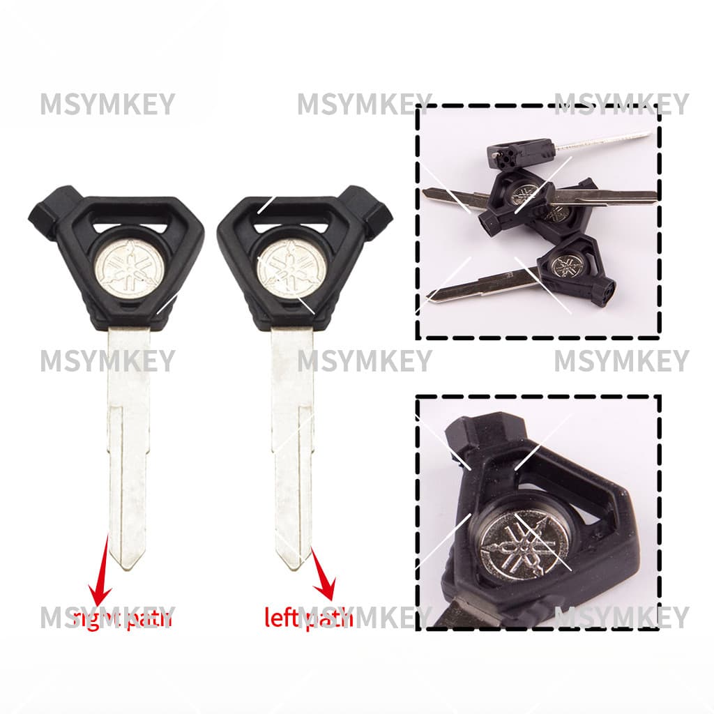 Para YAMAHA VEGA/AEROX/MIO GRAVIS/SNIPER Chave Em Branco Com Três Ímãs E Uma Capa .