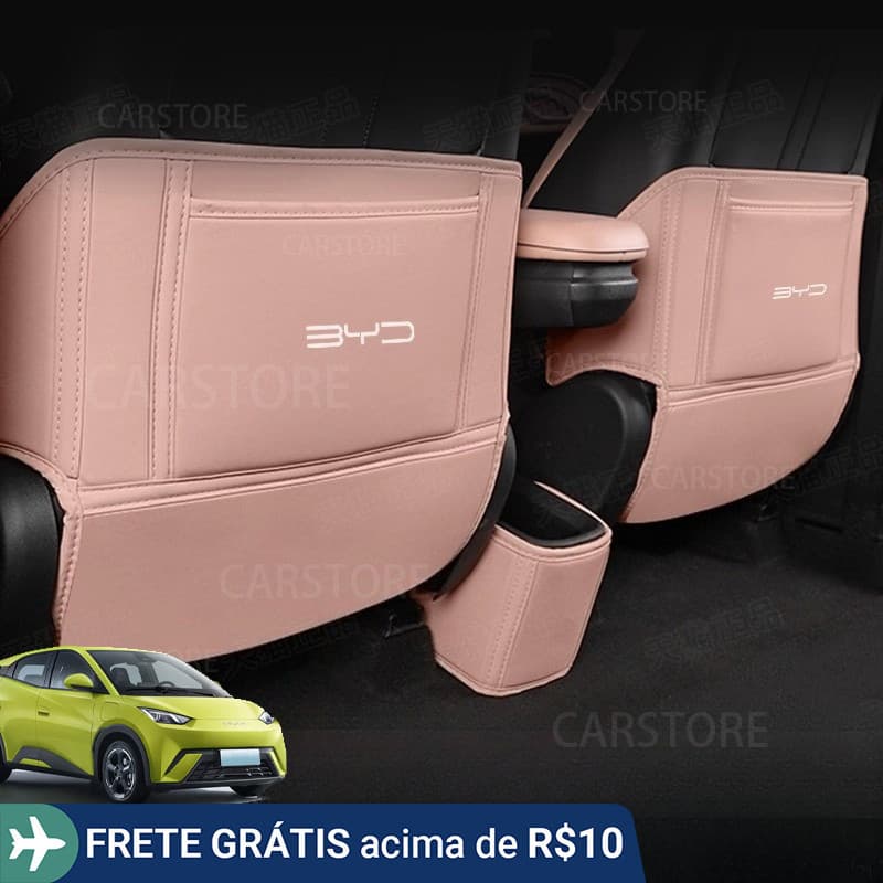 Para BYD Dolphin Mini, Protetor Anti-Pontapé para Interior de Carro, Proteção e Decoração para Apoio de Braço Tra 2941