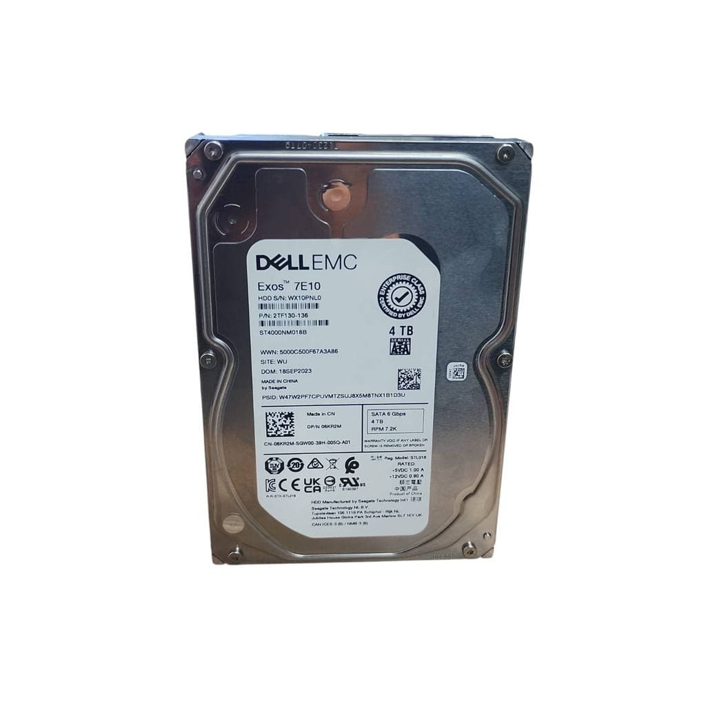 HD Dell EMC 4TB SATA 3.5  DP/N 06KR2M Exos 7E10 P/Servidor