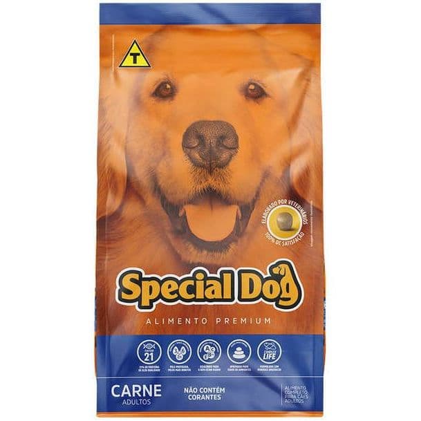 Ração Special Dog Premium Cães Adulto De Todos Os Tamanhos Sabor Carne De 15kg Alta Aceitação + Custo Benefício + Envio