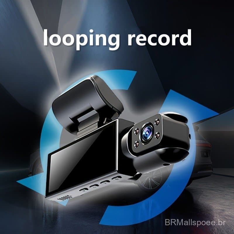 Gravador de Vídeo para Condução Sem Fio de Alta Definição 1080P com Três Telas |   3 canais, adequado para carros, supor