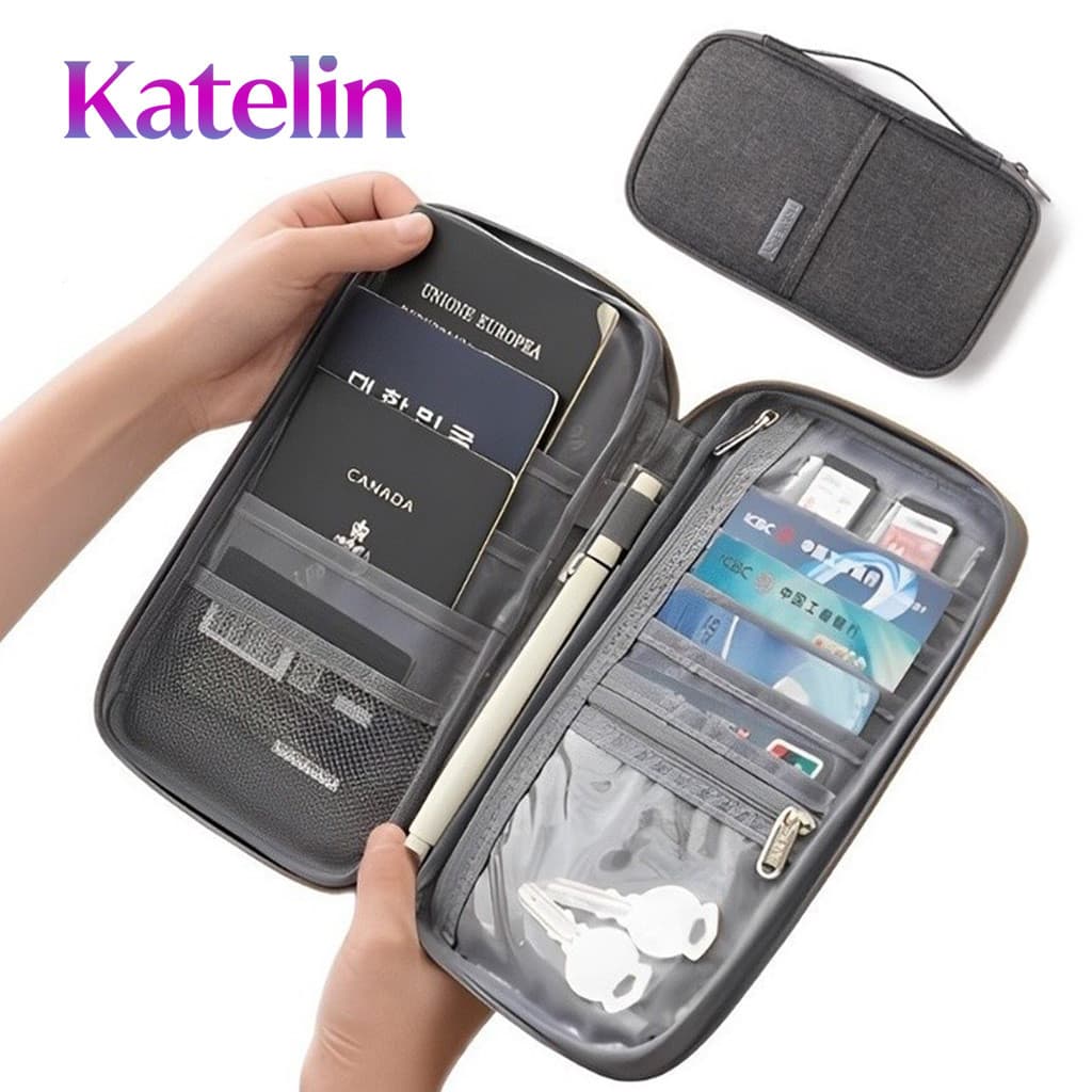Carteira Case Porta Passaporte Bolsa Cartão Id Viajem