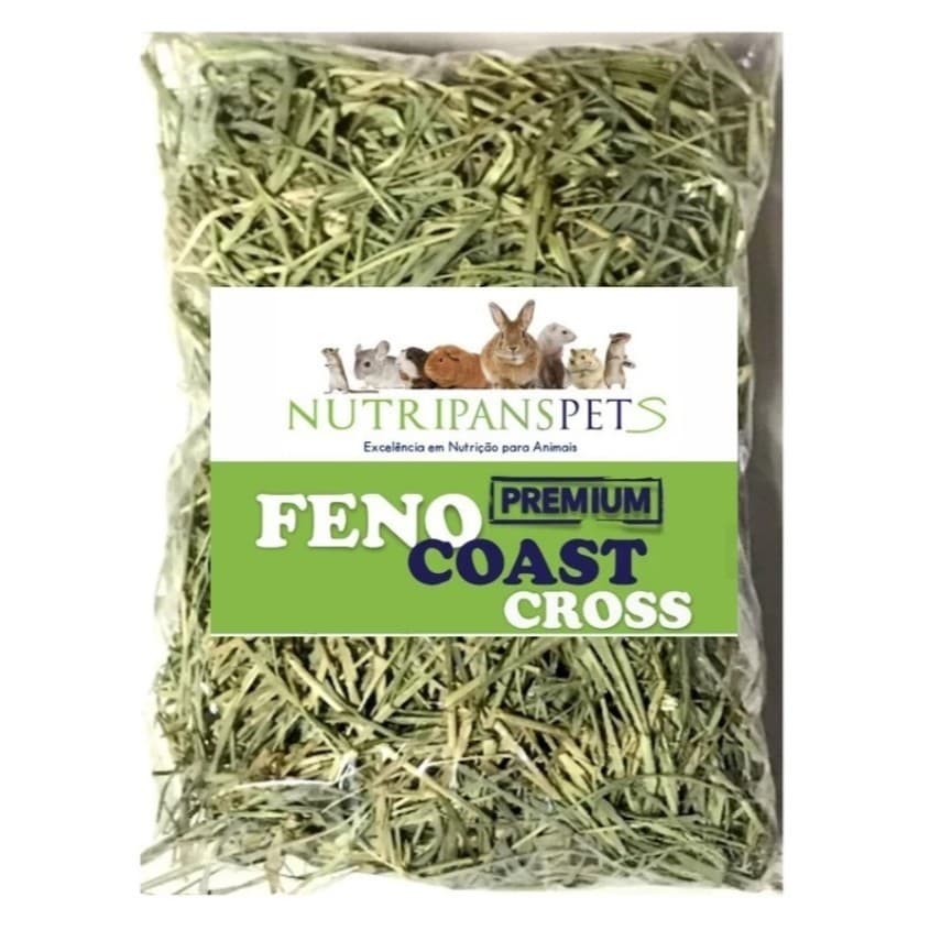 100gr Feno Premium Nutripanspets Coast Cross Coelhos Hamister Gerbis Chinchila Porquinho da India