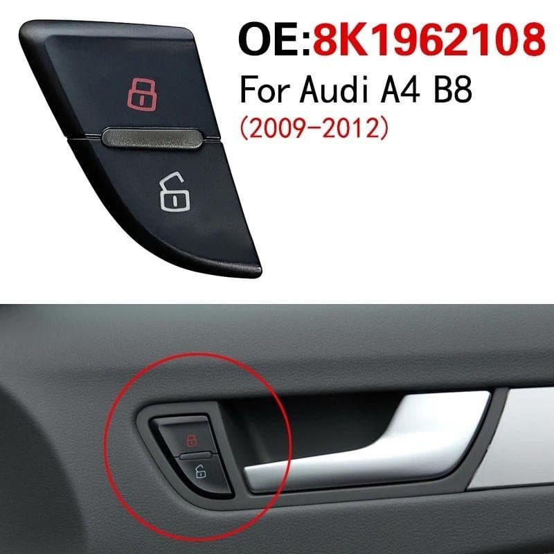 8K1962108 Para Audi A4 B8 2009-2012 Interruptor De Fechadura central Da Porta Do Automóvel Bloqueio Chave Direita Diante