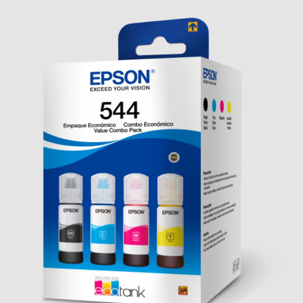 Combo com  4 unidades refil t544 -  L1110  -  L1250  -  L3110  -  L3150  -  L3160  - L3250  -