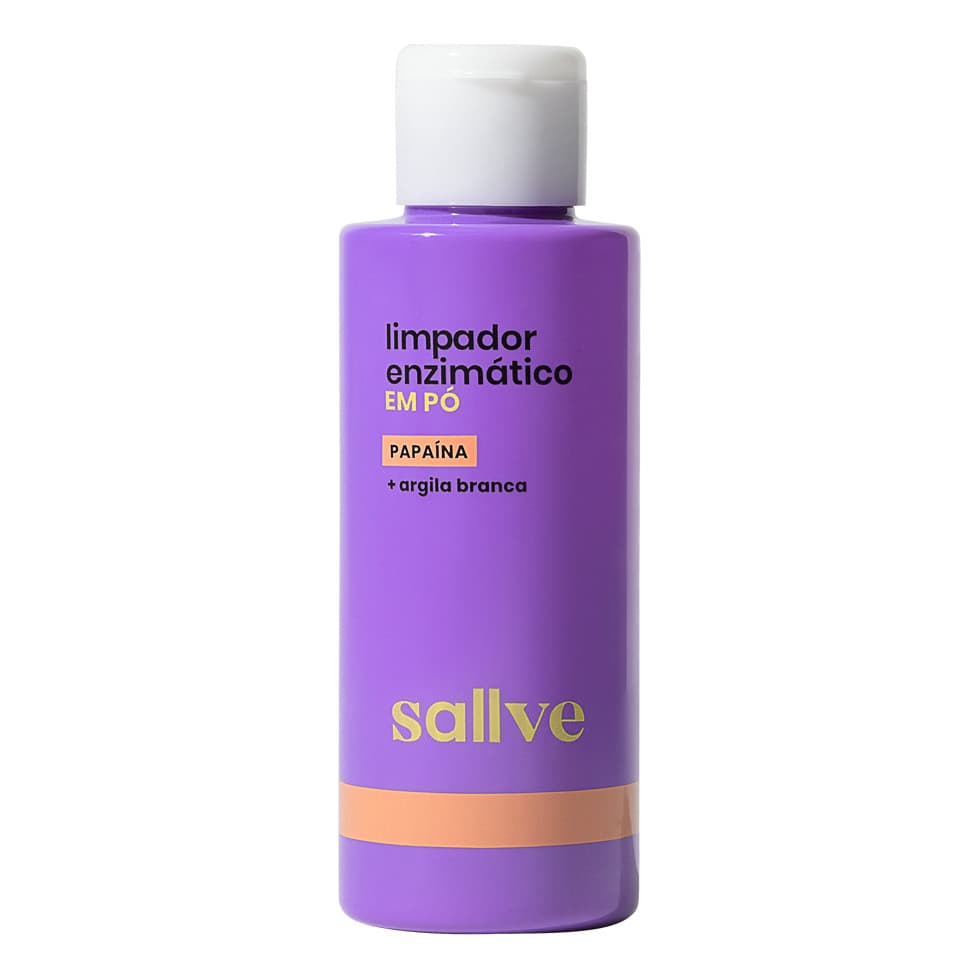 Limpador Enzimático Em Pó Sallve 30g - Papaína + argila branca