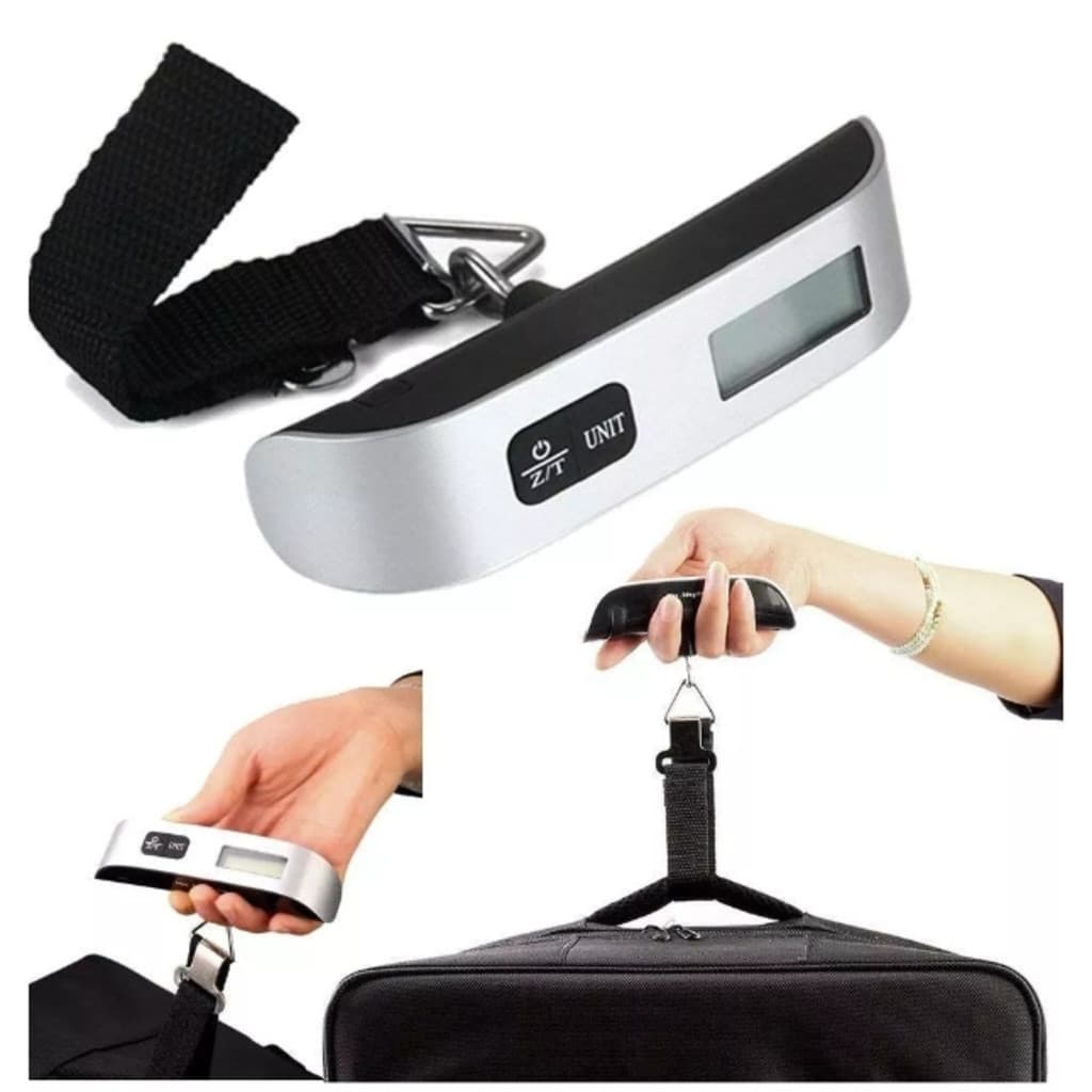Balança Eletrônica De 50kg Digital De 10g Bolso Mala De Viagem Bagagem Ferramenta De Peso Alça