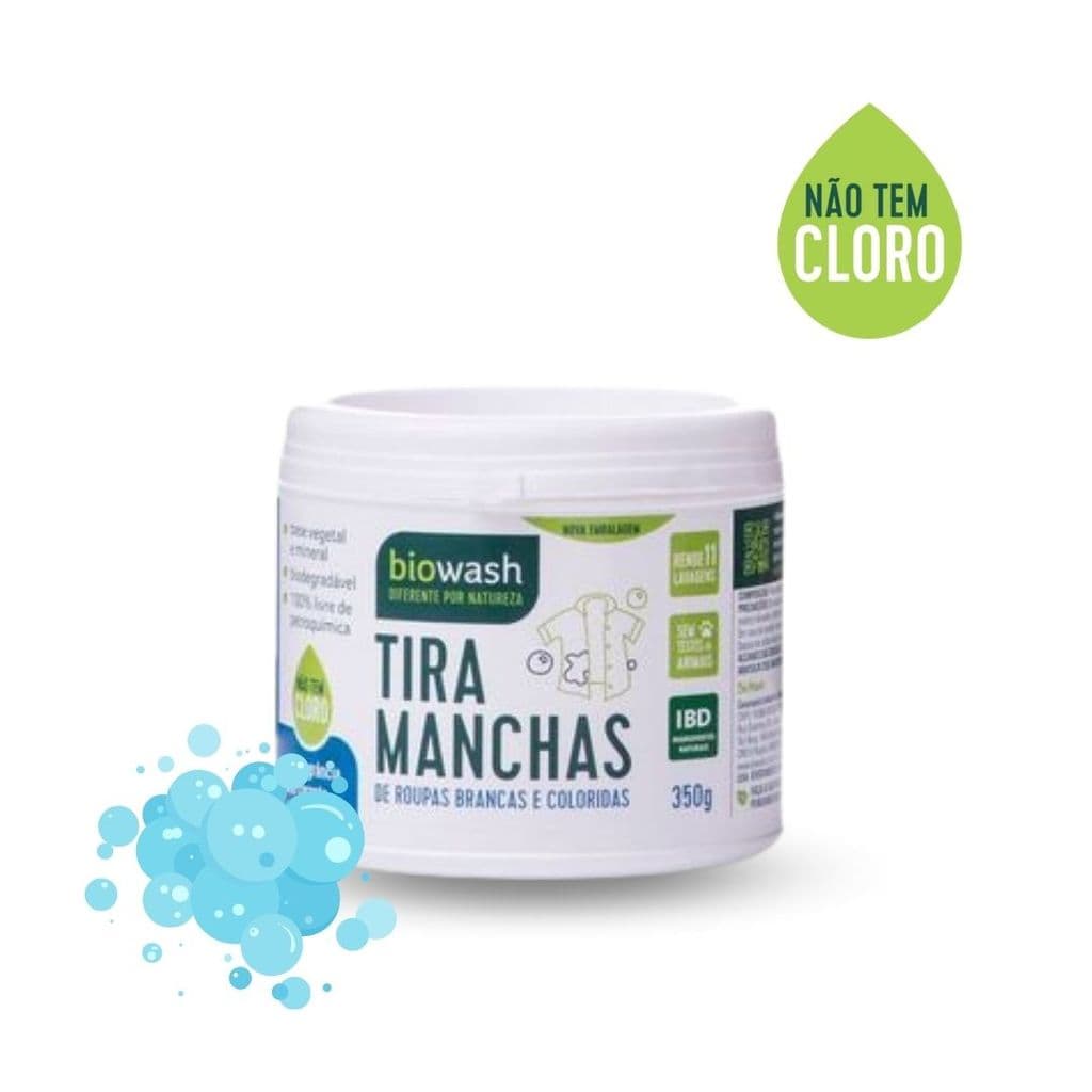 Tira Manchas Biowash BW 350g Biodegradável Base Vegetal