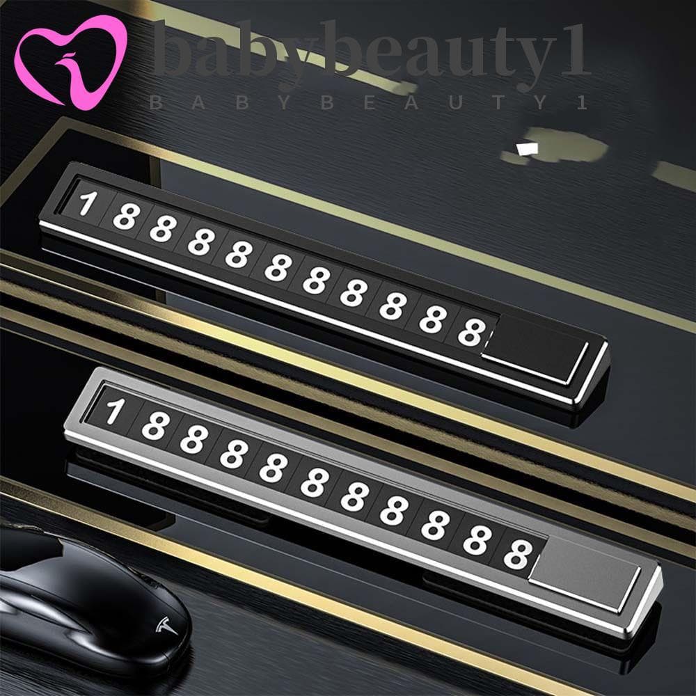BABYBEAUTY1 Placa De Número De Telefone Universal Sinal De Parada De Estacionamento Acessórios De Estilo De Carro Interr