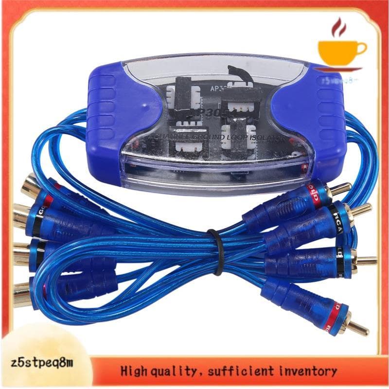 Supressor De Filtro De Ruído De Áudio De 4 Canais Isolador De Loop De Aterramento Estéreo Para Carro 50W