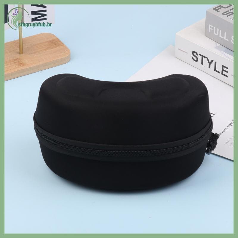    Estojo Protetor Portátil para Óculos de Esqui, Bolsa de Armazenamento Rígida em EVA para Snowboards, com Mosquetão BR