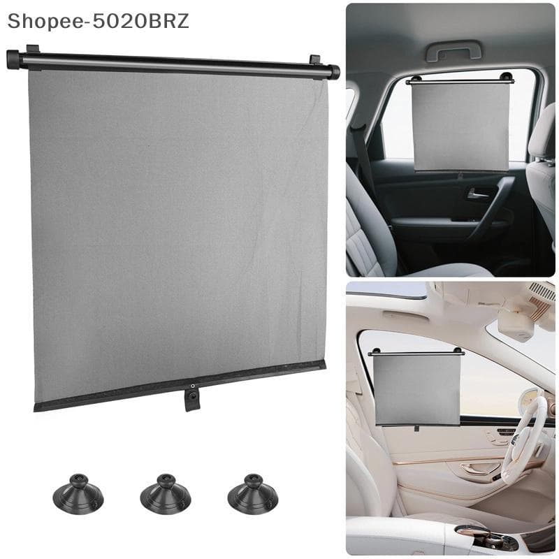 [THEBR] Cortina De Guarda-Sol Retrátil Universal Para Carro Com Ventosa Cortinas De Janela Lateral Isolamento Térmico Pe