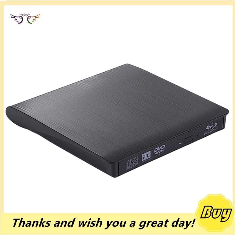 Dual-Interface Blu-Ray Queima Acabamento Escovado USB 3.0 Unidade Óptica Externa Gravador De DVD/CD Para Laptop