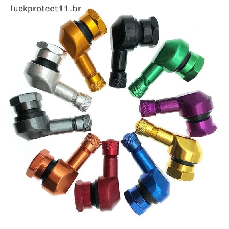 LTBR 1 Peça Rodas De Pneu De Aro De Motocicleta Peças Sobressalentes Cotovelo De Válvula Ângulo De 90 Graus Roda De Moto