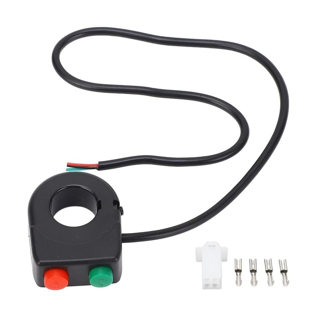 12V Chifre Cabeça Luz Preto Botão Liga-Desliga Interruptor Do Guiador Para Motocicleta Scooter Farol