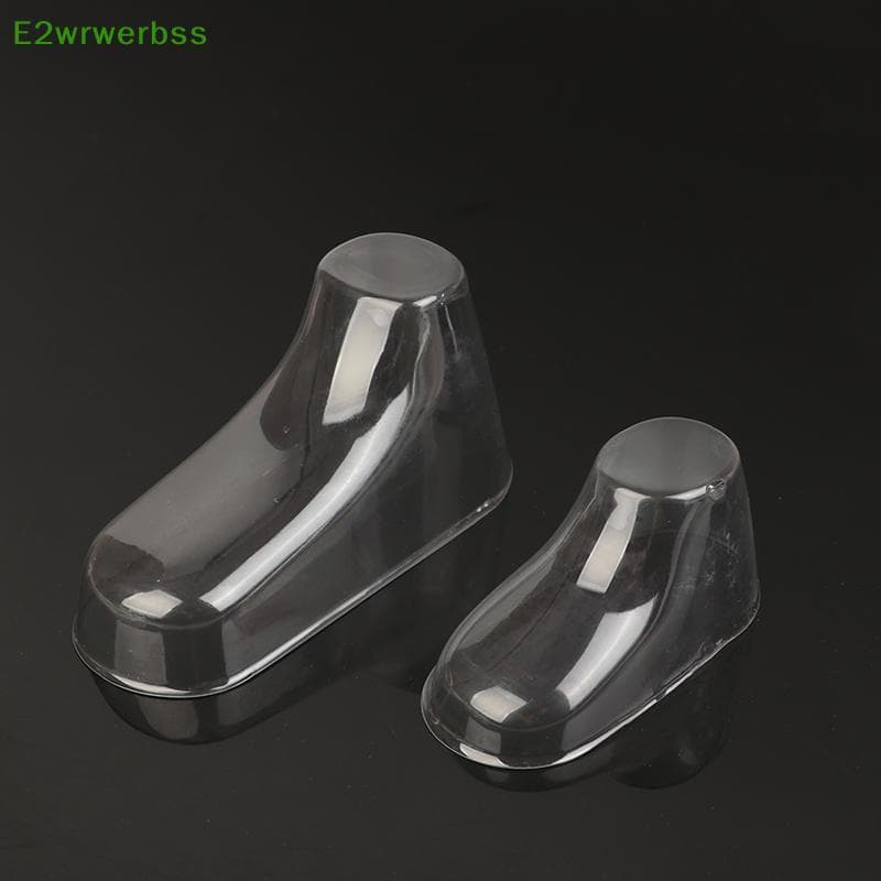[E2wrwerbss] 10 Pcs Transparente PVC Criança Botas Vitrine Suporte Quadro Pés Molde De Sapato De Plástico Maca Bebê Sos 