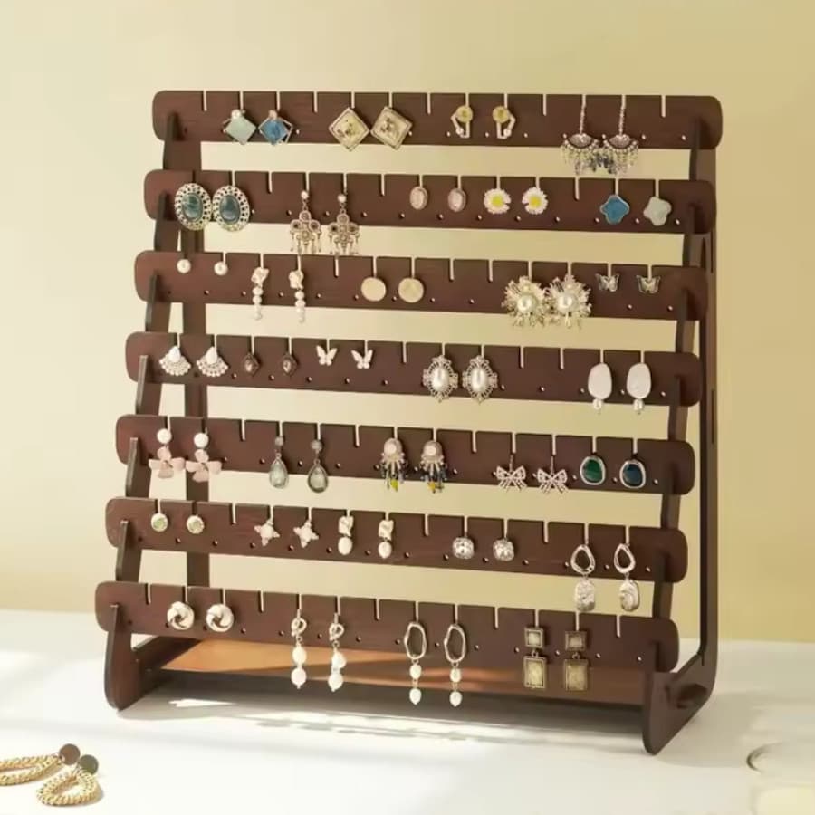 Suporte de Exibição de Brincos Com Furos, Organizador de Armazenamento de Joias