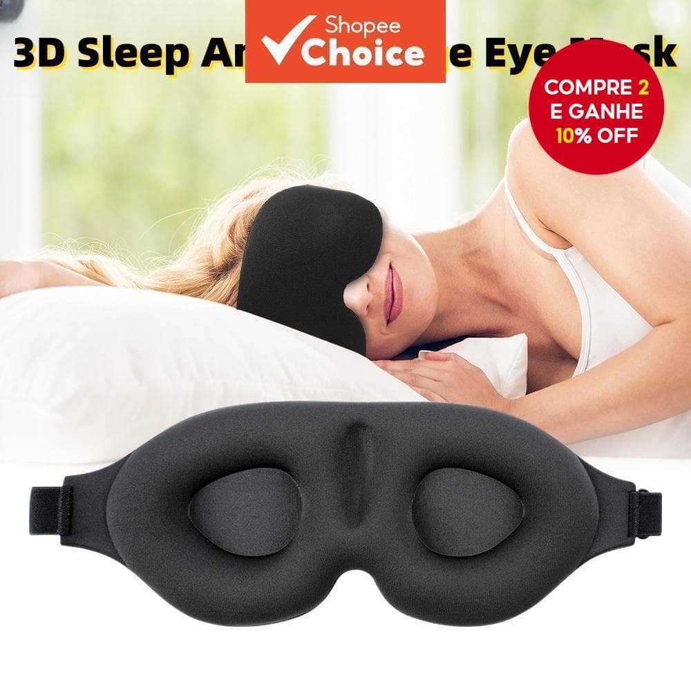 Máscara 3D Para Dormir-Capa Os Olhos Com Bloqueio De Luz Adequada Viagens , Perfeita Cochilos De Escritório E De Negócio