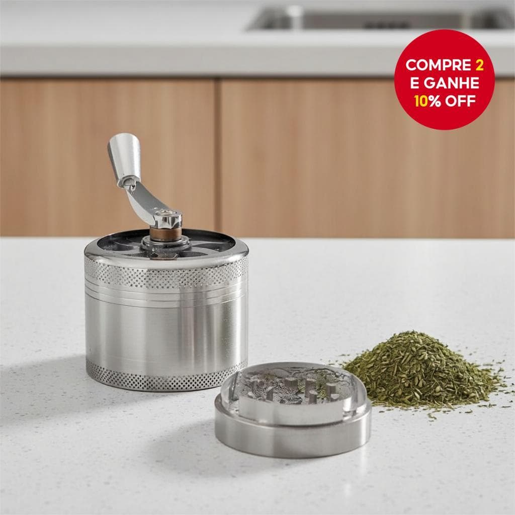  Moedor de Noz-Moscada e Pimenta para Especiarias Duras e Sal Grosso