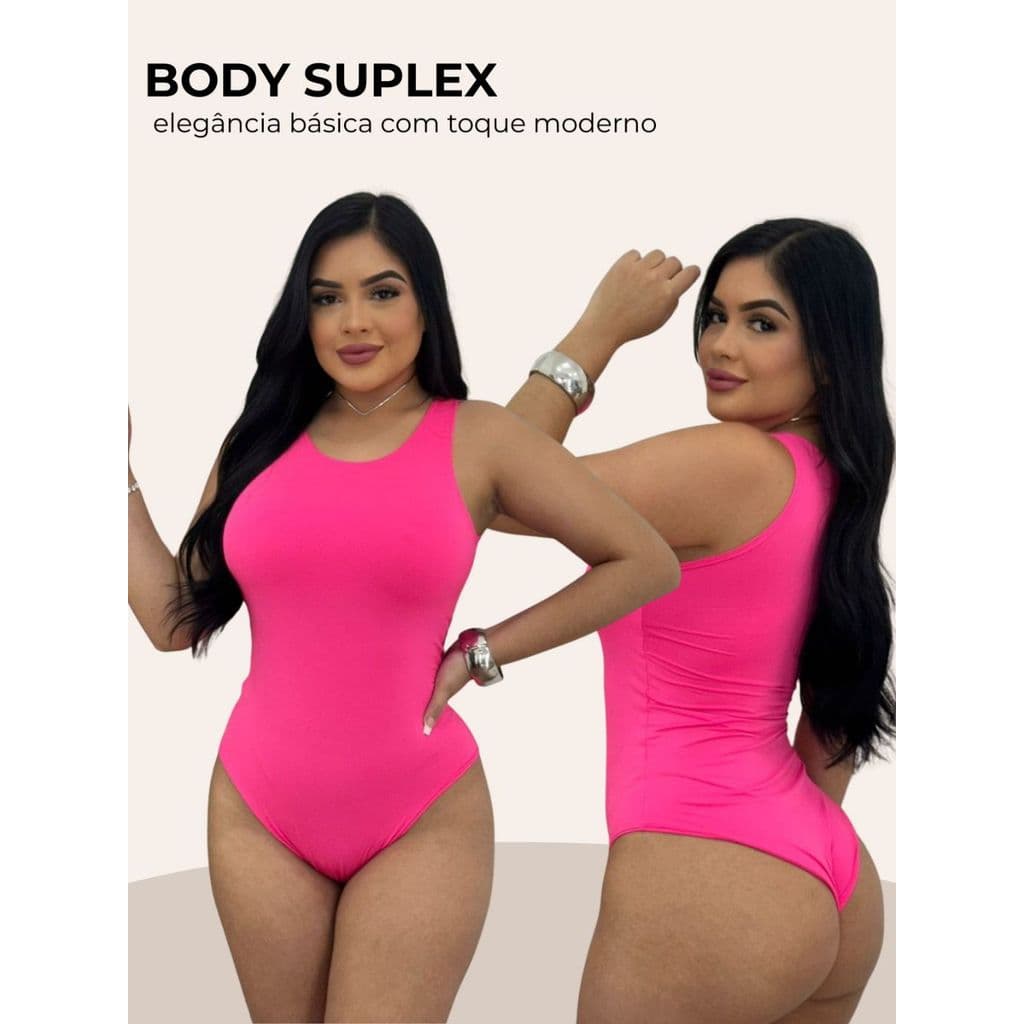 Body Regata Feminino Suplex Premium Ajustado ao Corpo Confortável Básico Moda Casual