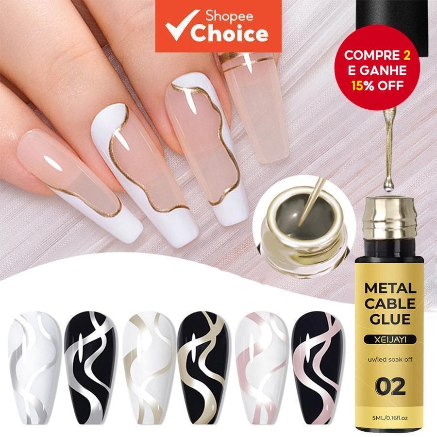 Kit de esmalte de unha de 5ml-Linha de arte de unhas com verniz UV/LED