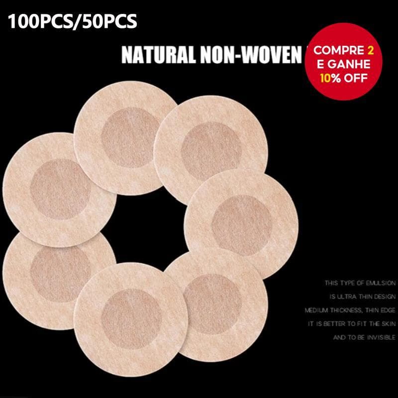 Capas Descartáveis Para Mamilos Femininos , 100 Peças , Fita Não Tecida Invisível , Pastéis Adesivos Elevadores E Sutiãs