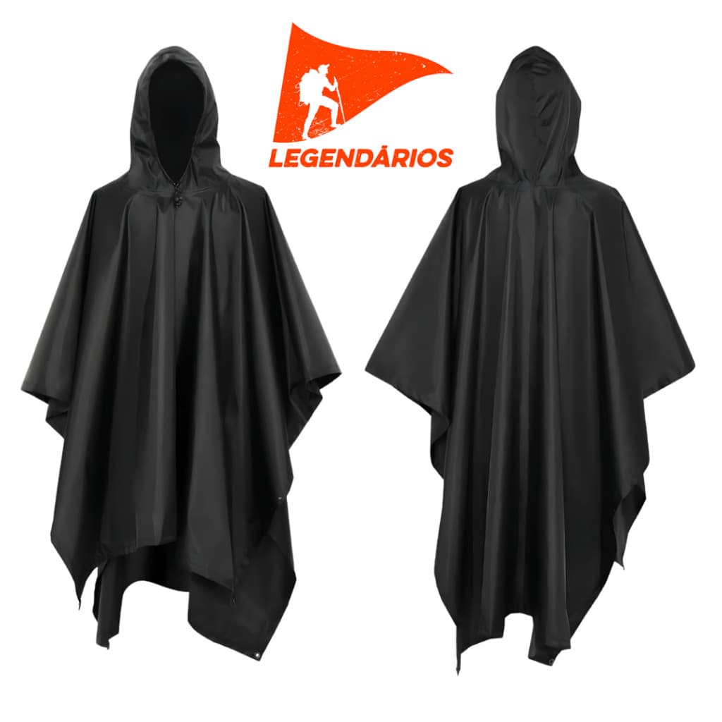 Poncho Tático Impermeável P/ Impacto Radical & Legendários TOP - Lona 5000mm