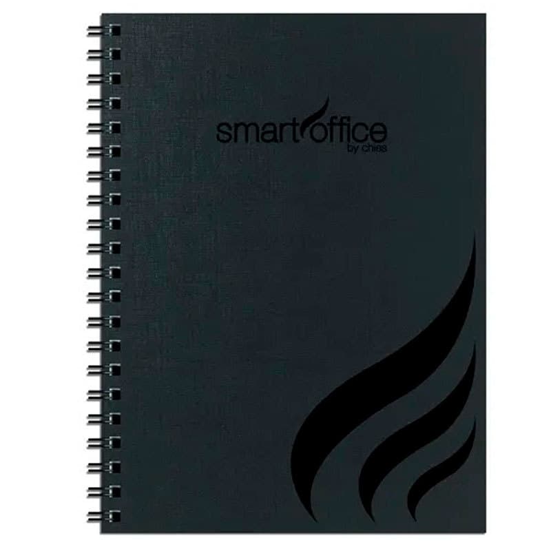 Caderno universitário capa dura 1X1 preto 2191 100 folhas Hemon