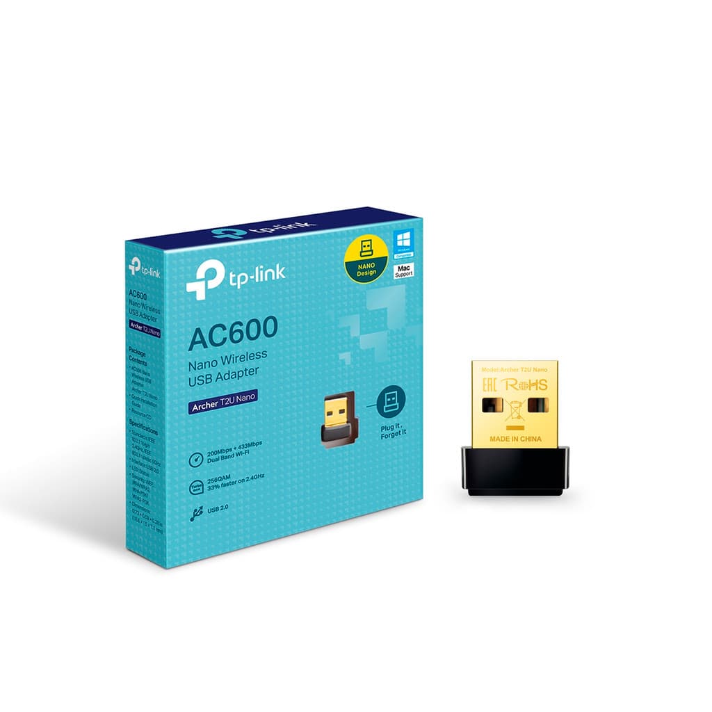 Adaptador USB WI-FI T2U TP Link Nano 2.4ghz 5ghz AC600