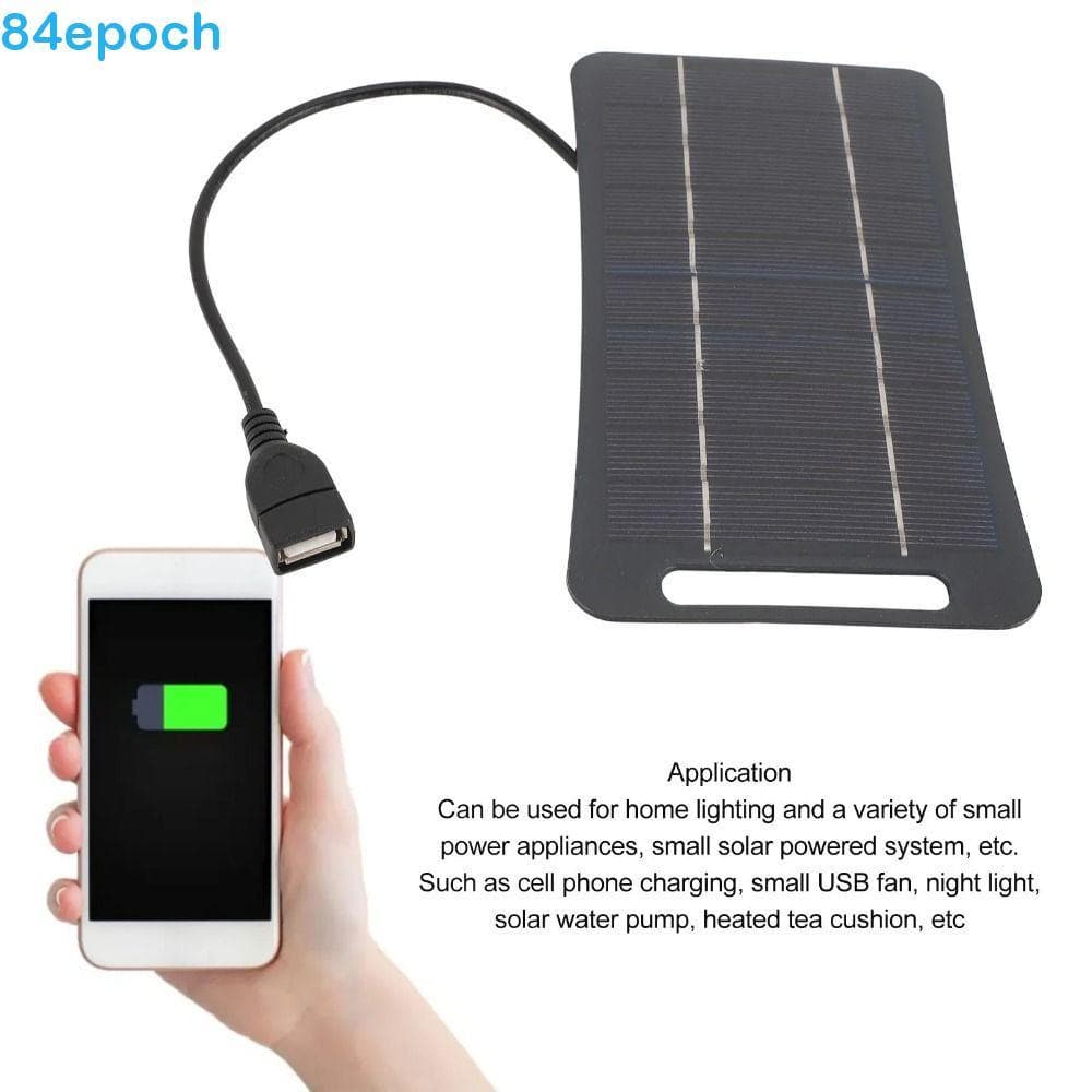 Painel De Carregador Solar USB BREPOCH , De Versátil De Alta Eficiência Com Fonte De Energia , Saída
