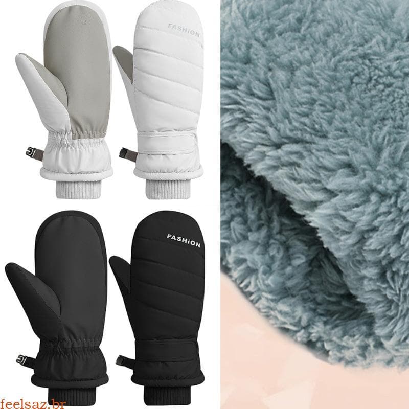 feelsaz 2 Lotes Neve Quentes Forradas Lã Esqui Equipamento Mão Para Ambiente