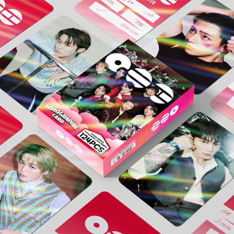 124 Pçs/Caixa BTS Photocards ARIRANG Cartão LOMO Holográfico KPOP JUNGKOOK V SUGA JIN JIMIN Coleção De Adesivos