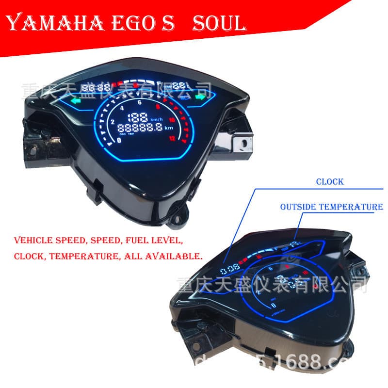 Sudeste Asiático Venda Quente Yamaha Motocicleta Conjunto de Instrumento Digital EG0 SOUL Cronômetro Eletrônico de Motoc