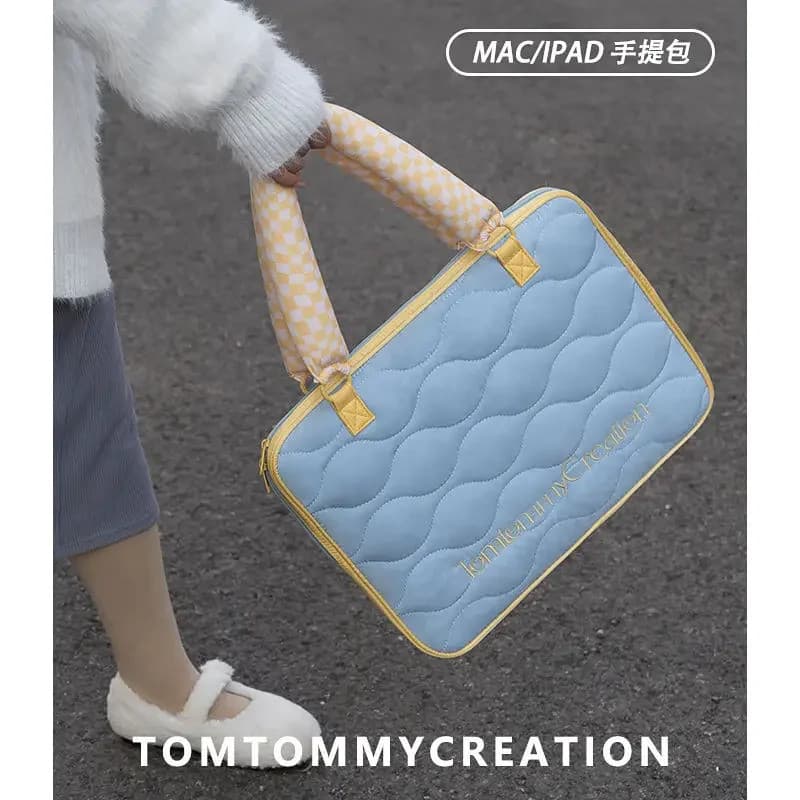 Bolsas Femininas Acolchoadas Espaço De Algodão Grande Capacidade Saco Do Mensageiro Acolchoado Caso Portátil Para Matebo